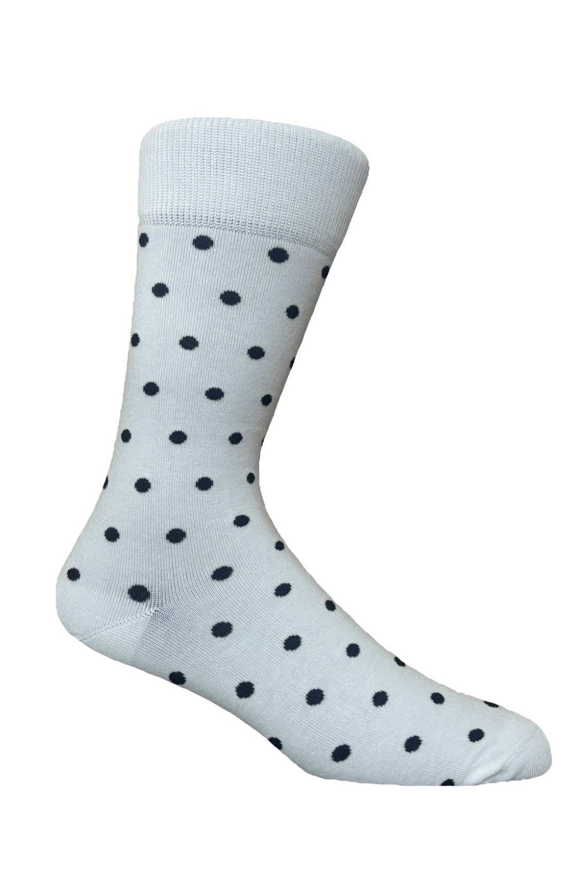 Socks | White | Black Dots | Cotton