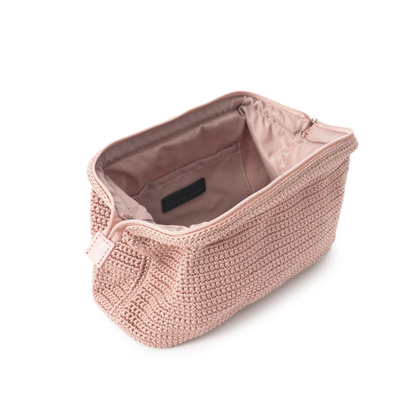 Cosmetic Bag | Soft Pink | Crochet | S | A