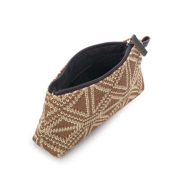 Cosmetic Bag | Straw | Brown Diamond | Vegan