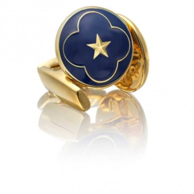 Cufflinks | The Official Wedding Series | Gold | Royal Blue - STOCKHOLM 