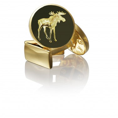 Cufflinks | The Hunter | Gold & Green | The Moose - STOCKHOLM 