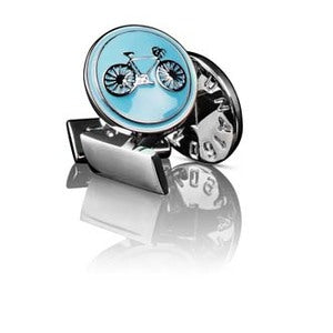 Cufflinks | Themocracy Biker | Light Blue - STOCKHOLM 