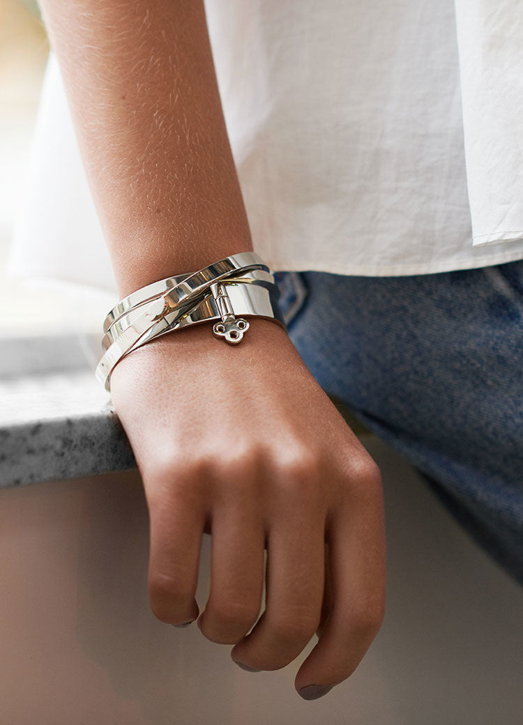 Bangle | Key Lock | Silver - STOCKHOLM 