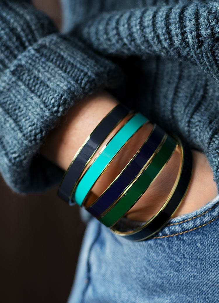 Bangle | Plain with lock | 9 MM - STOCKHOLM 