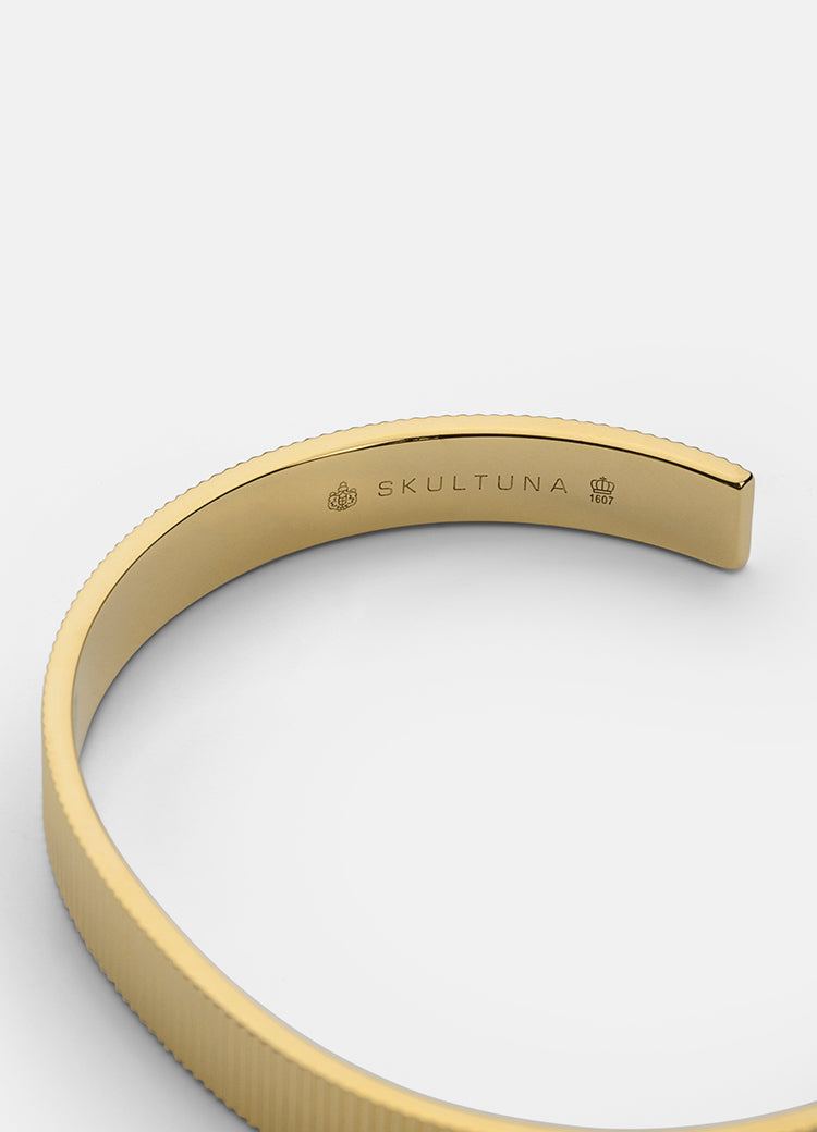 Bangle | Ribbed | Gold - STOCKHOLM 