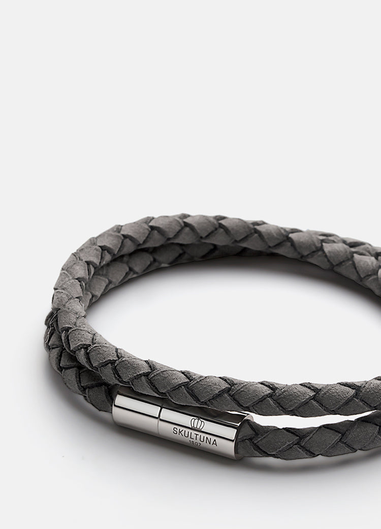 Suede Bracelet | Grey - STOCKHOLM 