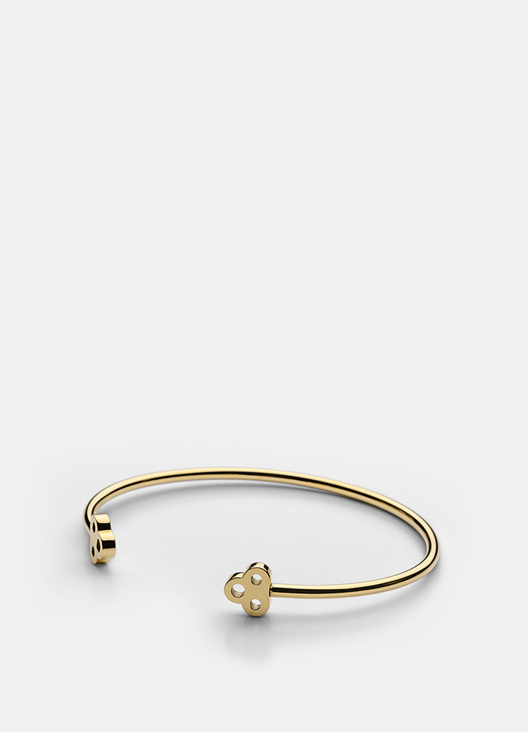 Bangle | Open Key Cuff | Gold - STOCKHOLM 