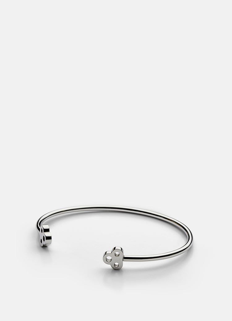 Bangle | Open Key Cuff | Silver - STOCKHOLM 