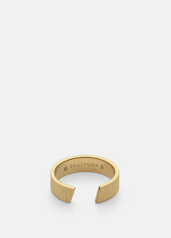 Ring | Ribbed Series | Thick | Gold - STOCKHOLM 