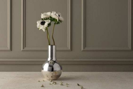 Vase | Boule | Silver | Small - STOCKHOLM 