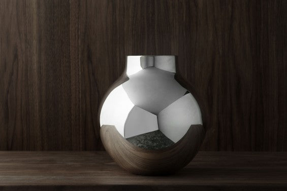 Vase | Boule | Silver | Large - STOCKHOLM 