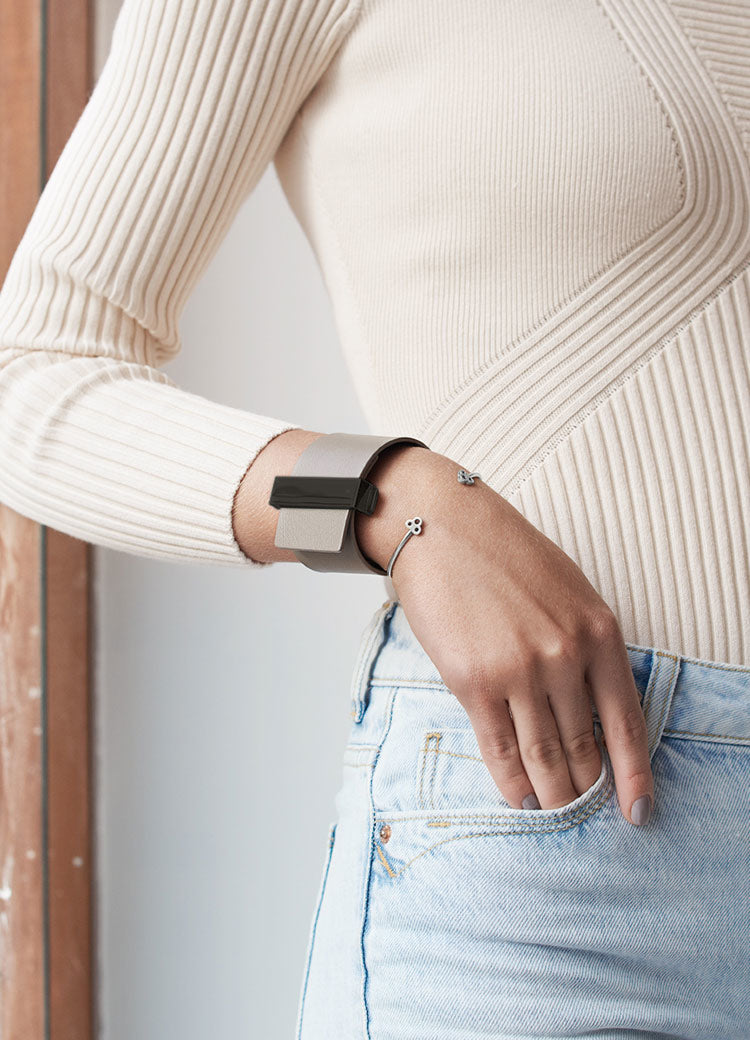 Bangle | Open Key Cuff | Silver - STOCKHOLM 