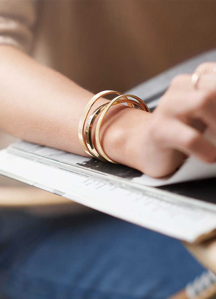 Bangle | Ribbed | Steel - STOCKHOLM 