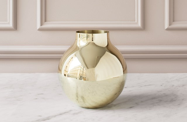 Vase | Boule | Polished Brass | Large - STOCKHOLM 