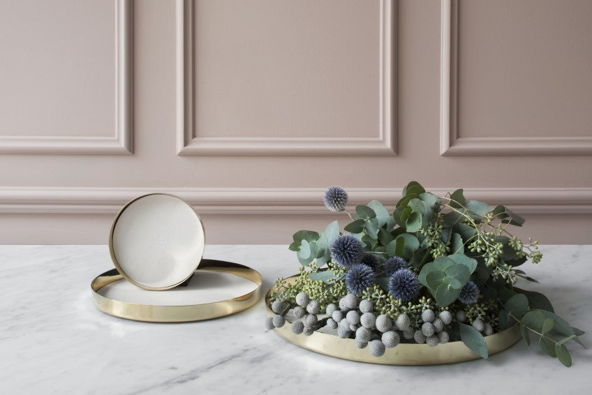 Tray | Karui | White Leather | Extra Large - STOCKHOLM 