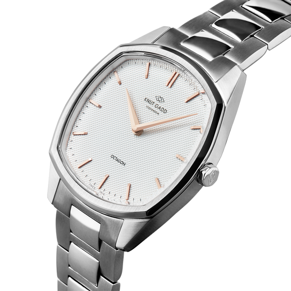 Octagon | Steel | White | Stainless Steel - STOCKHOLM 