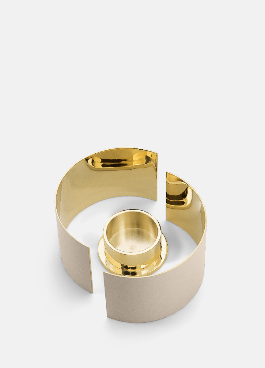 Candle Holder | Infinity | Beige | Small - STOCKHOLM 