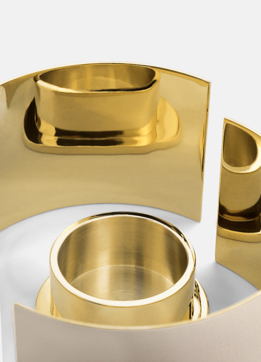 Candle Holder | Infinity | Beige | Small - STOCKHOLM 