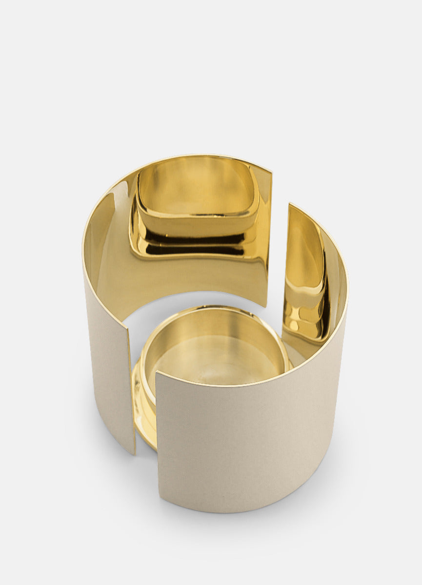 Candle Holder | Infinity | Beige | Large - STOCKHOLM 