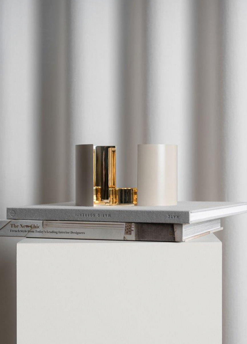 Candle Holder | Infinity | Beige | Large - STOCKHOLM 