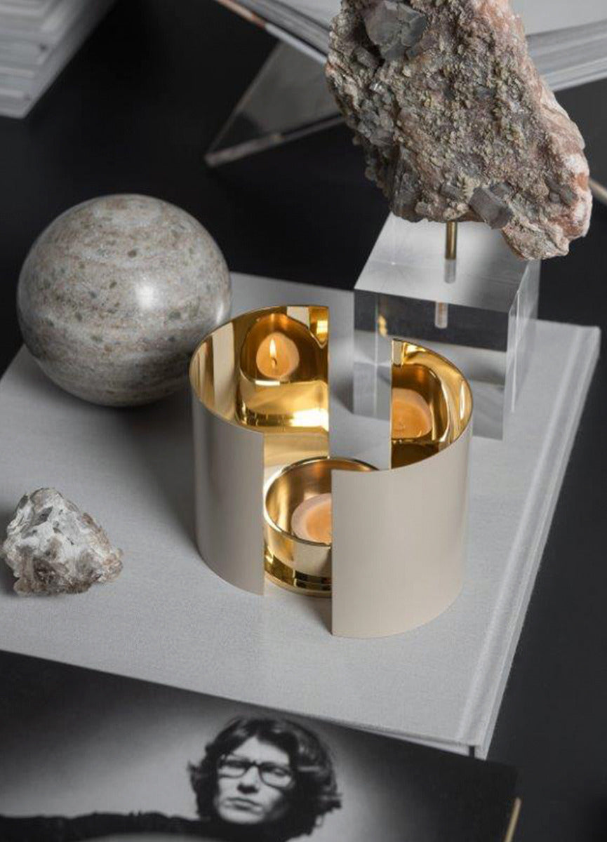 Candle Holder | Infinity | Beige | Large - STOCKHOLM 