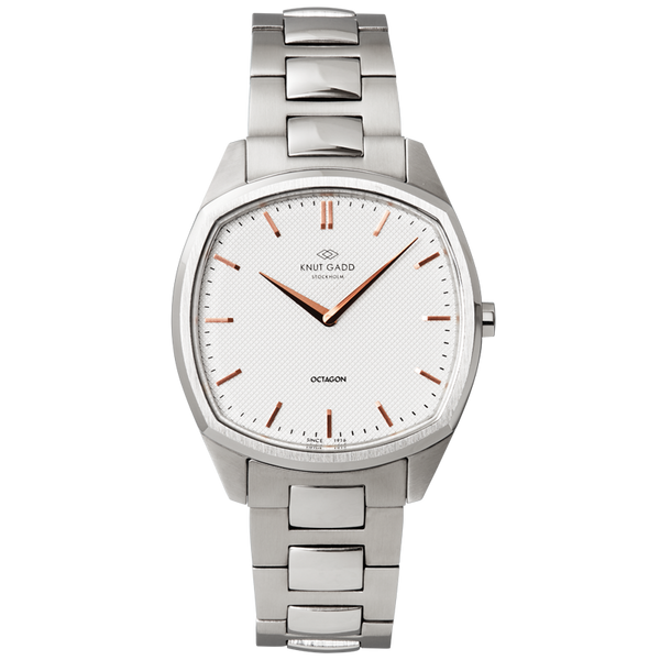 Octagon | Steel | White | Stainless Steel - STOCKHOLM 