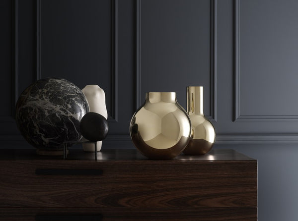 Vase | Boule | Polished Brass | Small - STOCKHOLM 