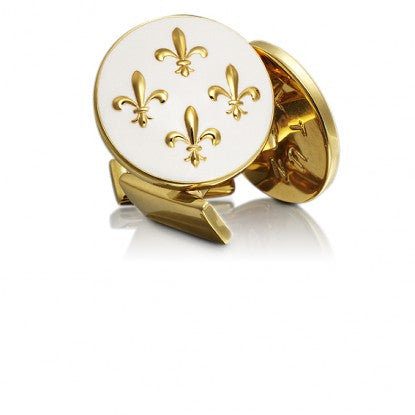 Cufflinks | Fleur De Lys | Ivory White - STOCKHOLM 