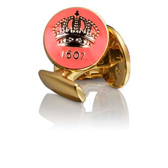 Cufflinks | The Skultuna Crown Gold | Peach - STOCKHOLM 