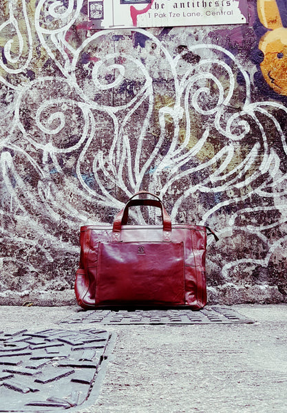 Weekend Bag | Brown | Waxed Buffalo Leather - STOCKHOLM 