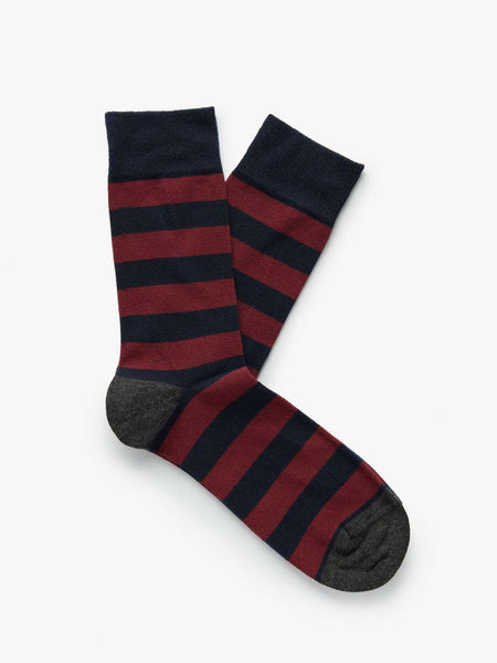 Socks | Huntsville Blue & Red | Striped | Cotton