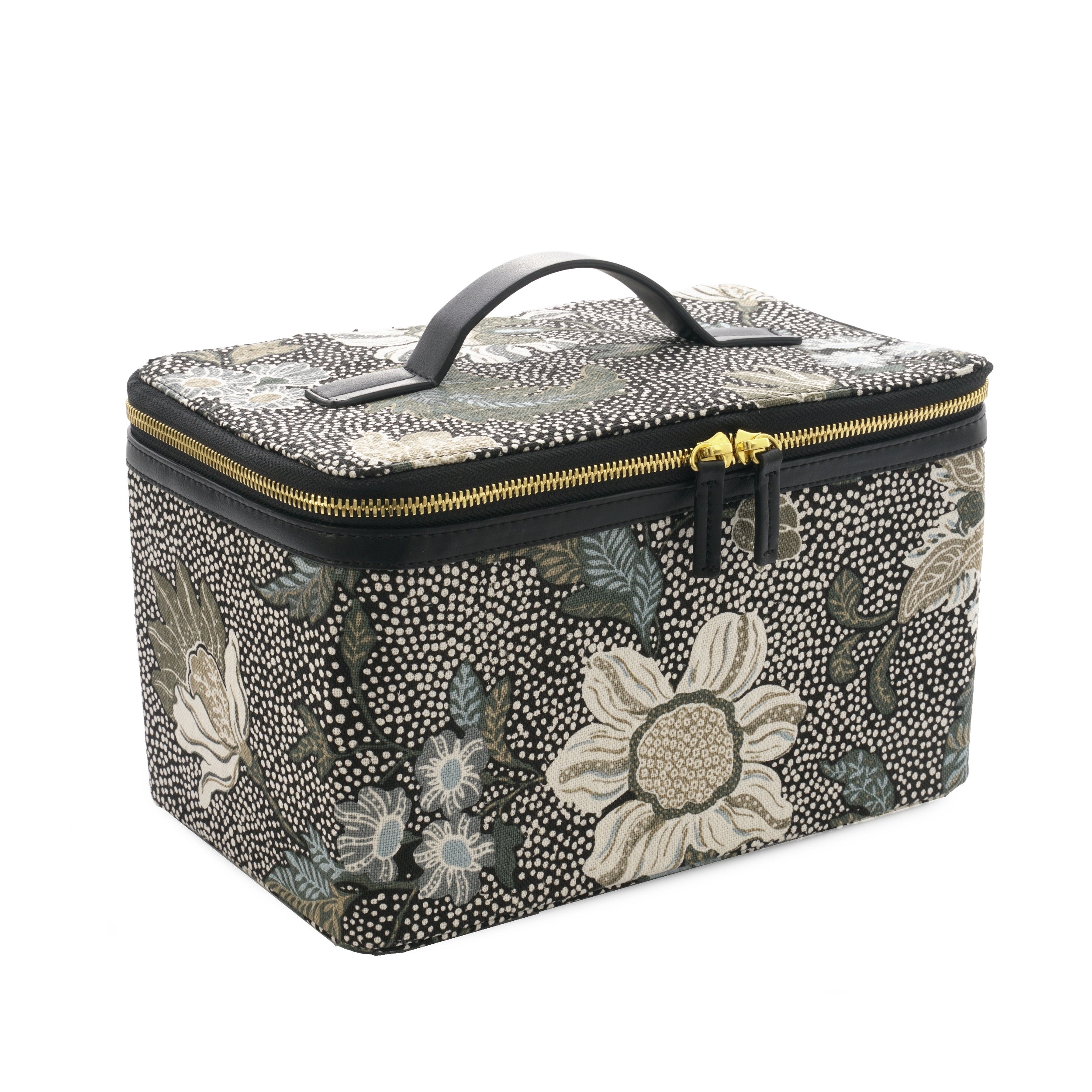 Beauty Box | Flower Linen | Black