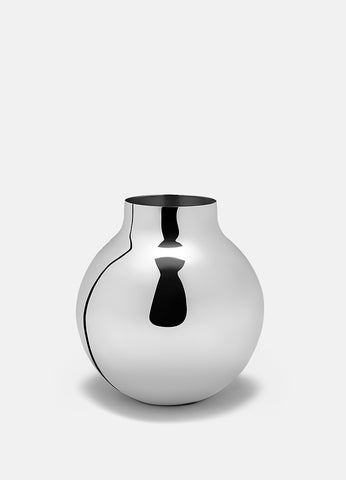 Vase | Boule | Silver | Large - STOCKHOLM 