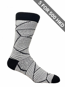 Socks | Black | White | Cotton