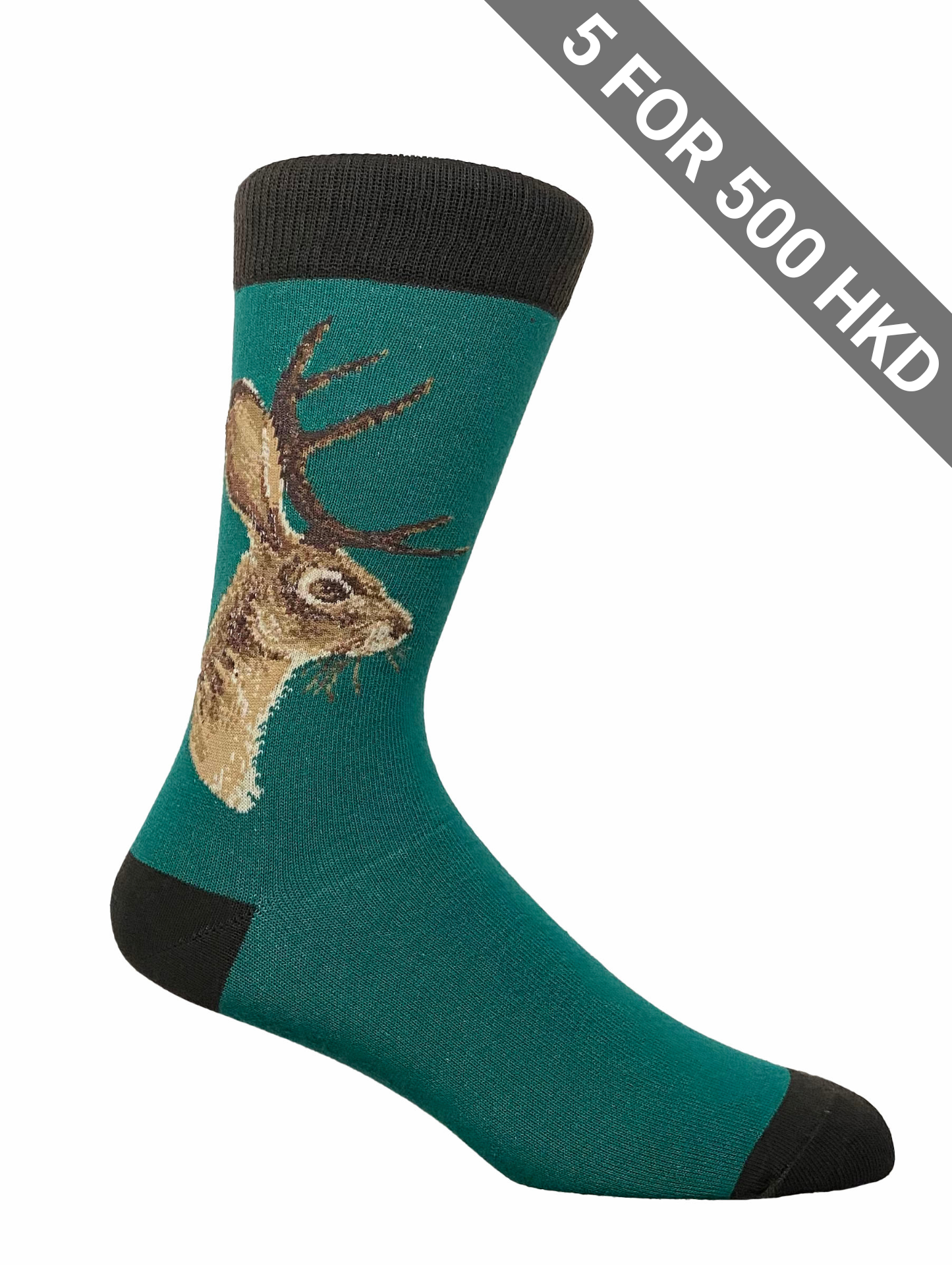 Socks | Green | Hare | Cotton