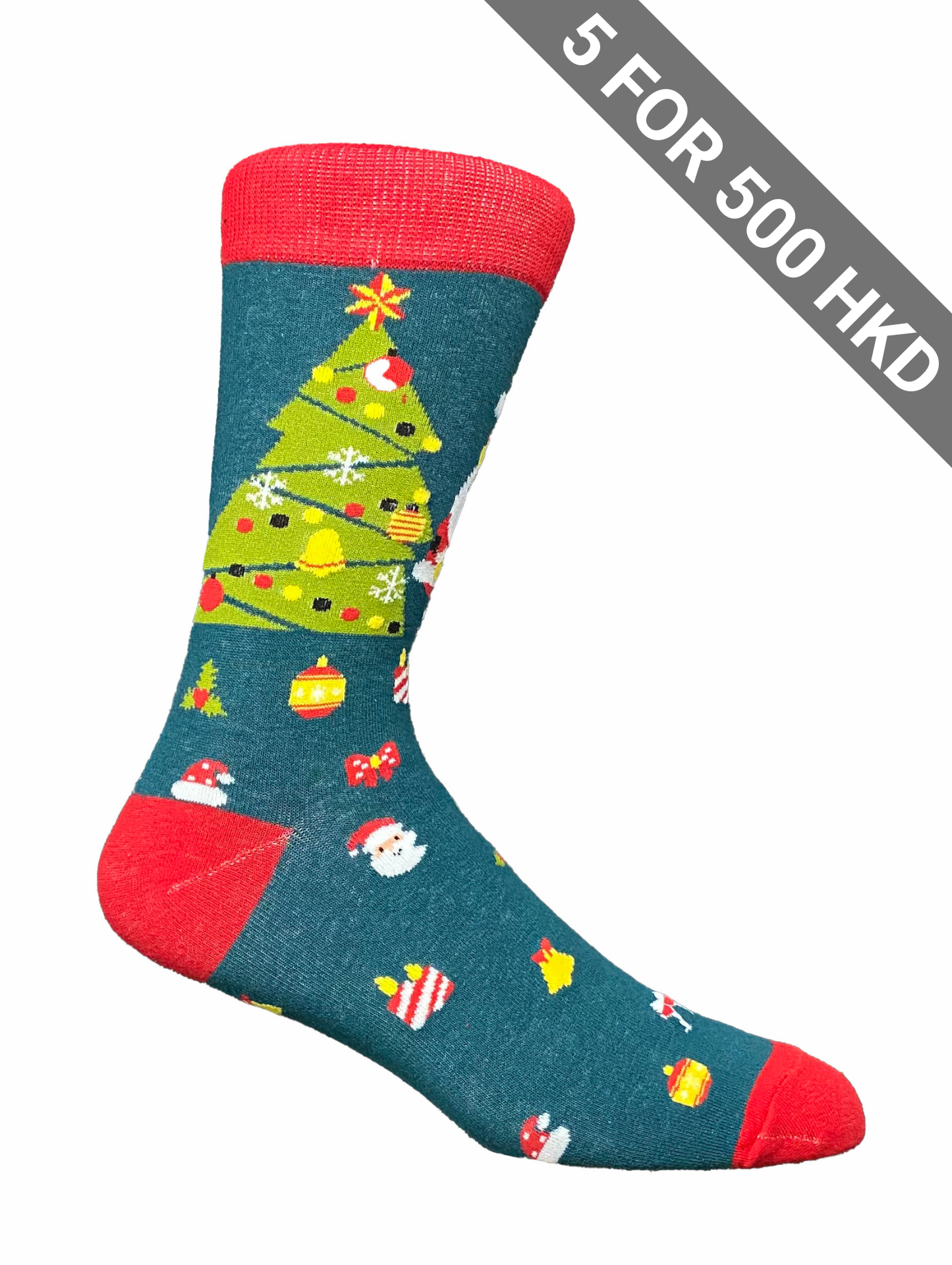 Socks | Christmas | Santa Tree | Cotton