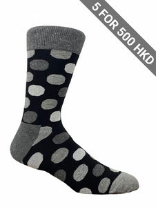Socks | Grey | Dots | Cotton