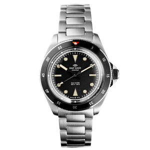 Cult Diver | Deep Black | Steel Bracelet
