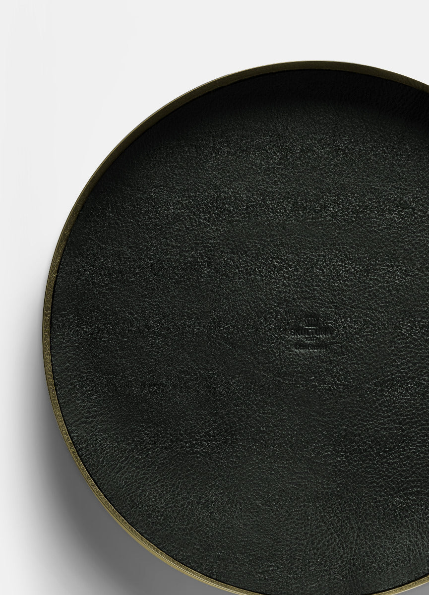 Tray | Karui | Green Leather | Medium - STOCKHOLM 