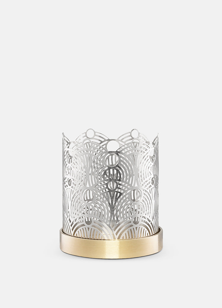 Candle Holder | Lara Bohinc | Silver | Lunar Small - STOCKHOLM 
