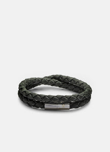Suede Bracelet | Dark Green - STOCKHOLM suede-bracelet-skultuna1607-skultuna-sweden-stockholm-shop-hongkong-italian-leather-original-mens-bracelet-mensaccessories-brass-18karatgold-plated