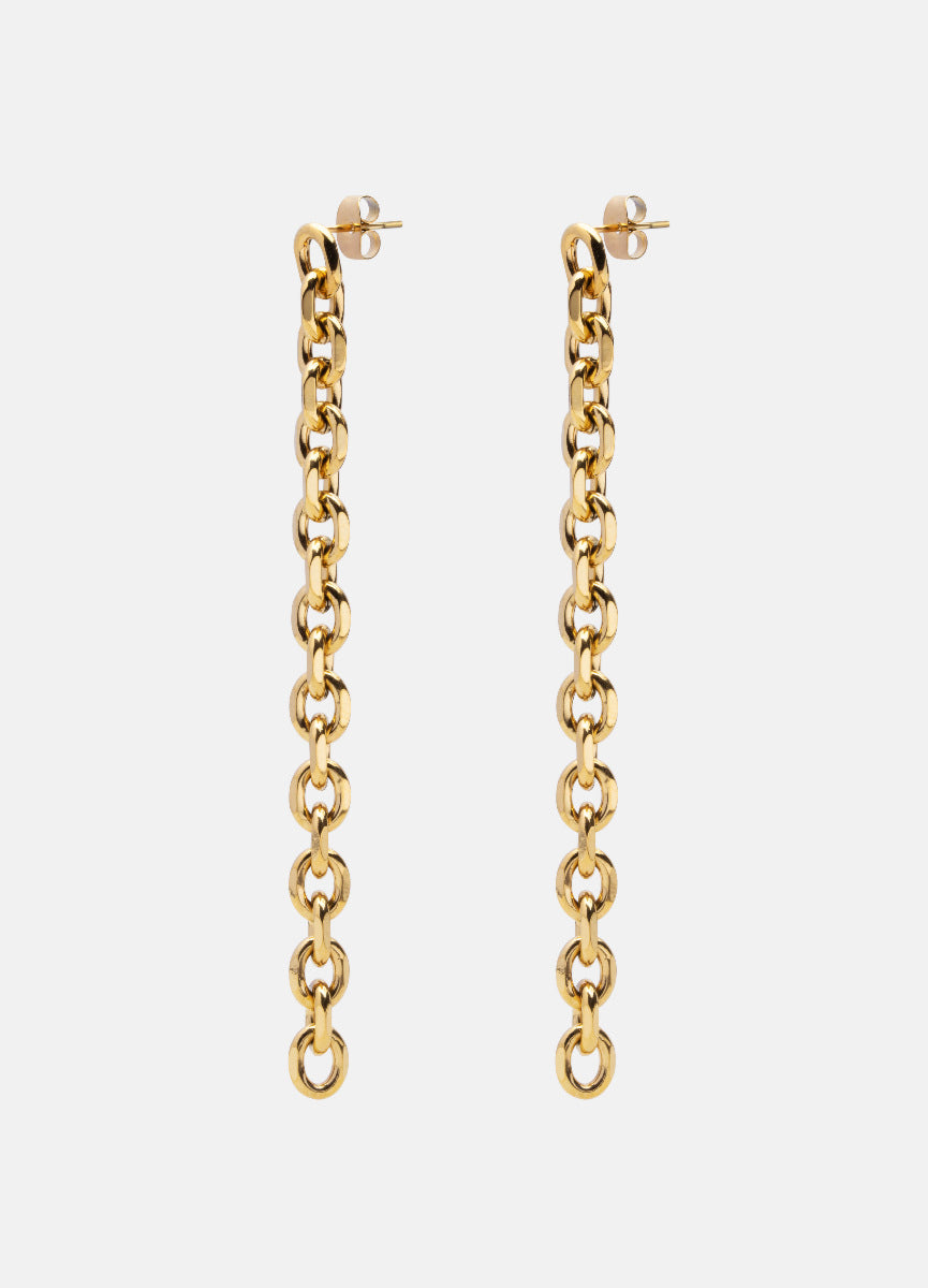 Earrings | Unité Chain | Gold Plated