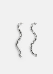 Earrings | Unité Chain | Silver Plated