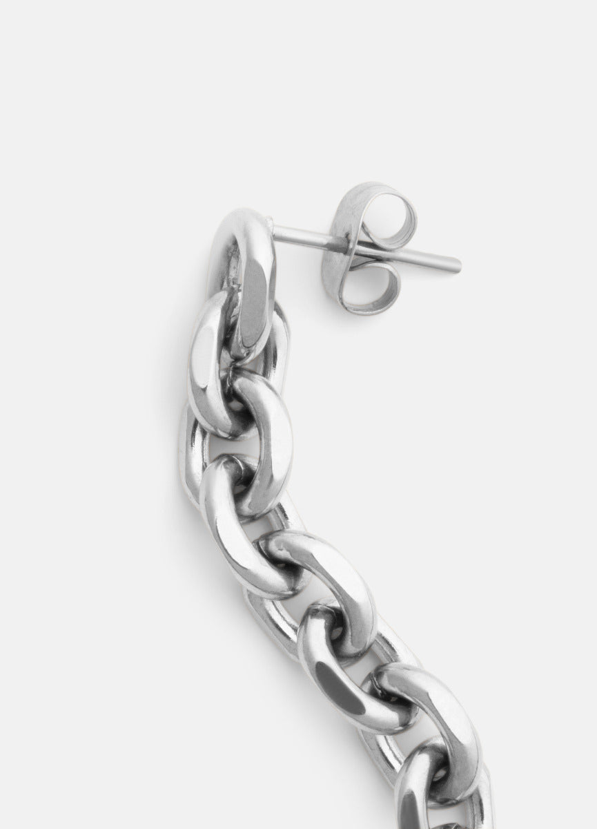 Earrings | Unité Chain | Silver Plated