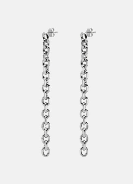 Earrings | Unité Chain | Silver Plated