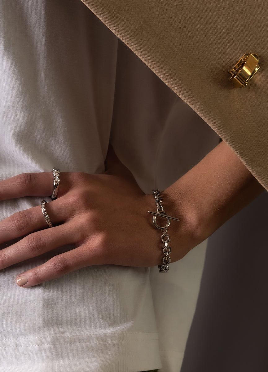 Bracelet | Unité Chain Bracelet | Silver Plated
