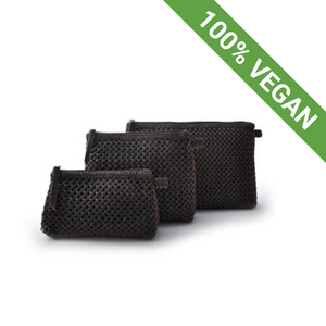 Cosmetic Bag | Vegan Leather | DK brown - STOCKHOLM 
