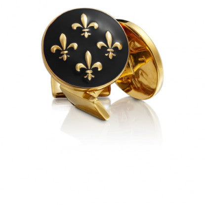 Cufflinks | Fleur De Lys | Baroque Black - STOCKHOLM 