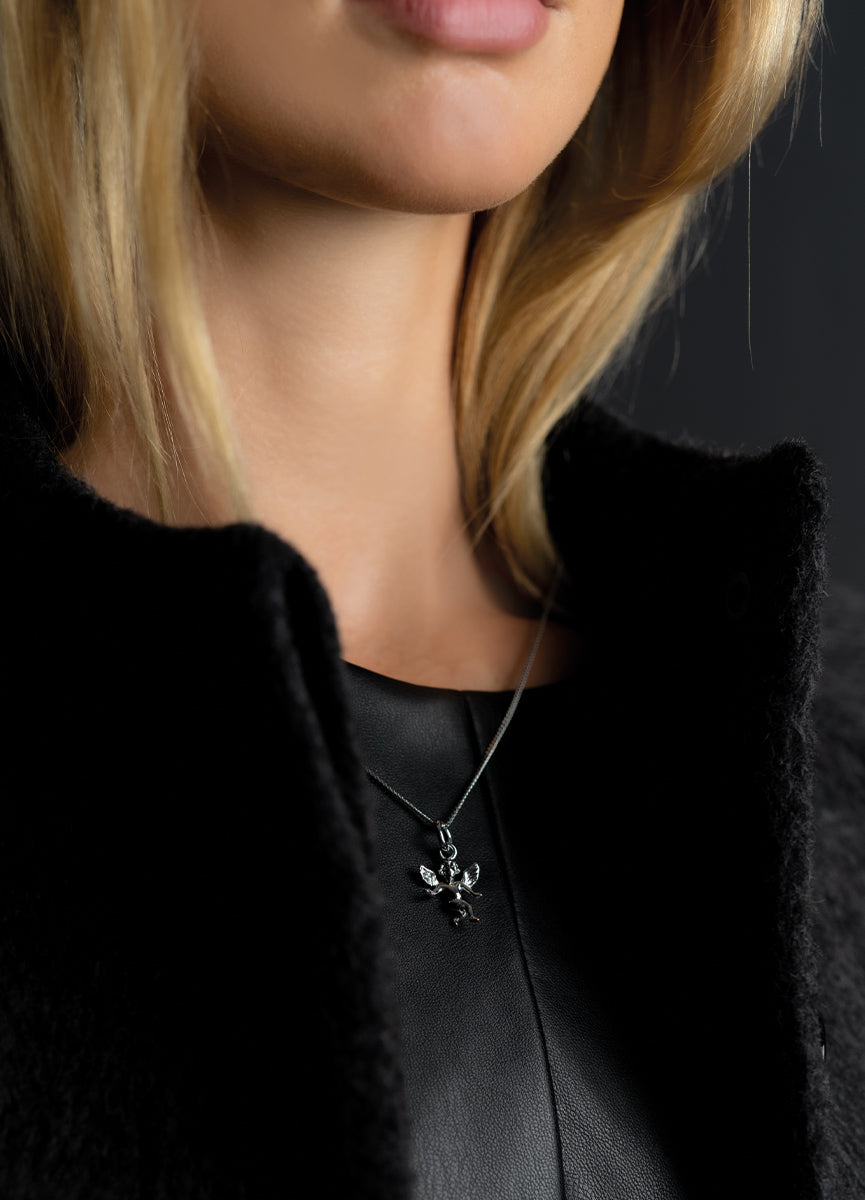 Necklace | The Angel | Polished Steel - STOCKHOLM 