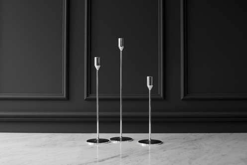 Candlestick | Nattlight | Silver | Medium - STOCKHOLM 